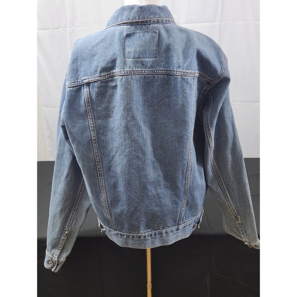 LEVI's Blue Jean Denim Jacket 70507-0389 100% Cotton Four Pocket Trucker Men's M - Picture 2 of 5